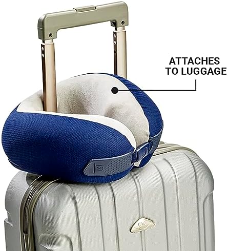 Go Travel Super Supportive & Ergonomic Memory Foam Dreamer Travel Neck Pillow (Light Blue) | Cushioned head & neck support for flights, coaches, cars and train journeys - Supportive & Ergonomic. Ref 481.101-LB. - Image 4
