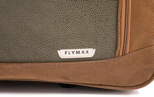 FLYMAX 30" Large Suitcase Faux Leather Lightweight Luggage Travel Trolley 100L - Image 9