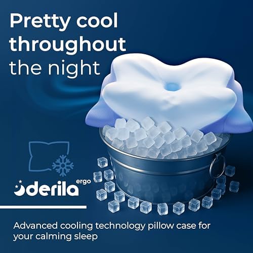 Derila ERGO Memory Foam Pillow. Cervical Neck Pillow for Back, Stomach & Side Sleeper. Butterfly Form Pillows for Neck and Shoulder, size 54x36x12cm - Image 7