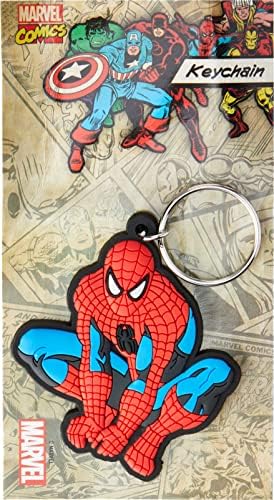 Marvel RK38201C Comics 'Spiderman Crouch' Rubber Keychain, Multicoloured, 40 x 40 cm - Image 2