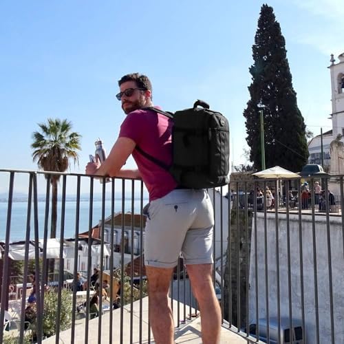 Metz for Ryanair Cabin Bags 40x20x25 Underseat Cabin Bag for EasyJet, Ryanair, Wizz Air & More Travel Backpack for Airline Under Seat Carry-Ons, Recycled Polyester, Compression, Durable Hand Luggage - Image 5