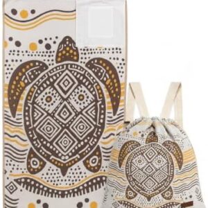 2-in-1 Convertible Beach Towel Backpack, Sand Repellent Quick Dry Microfiber Mat with Zip Pocket, Lightweight Packable