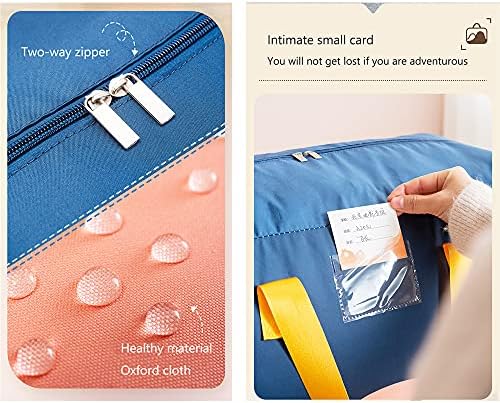 Storage Bags,Household Moving Luggage Packing dust Bag, Kindergarten Quilt Clothing Storage Bag Small-Navy - Image 5