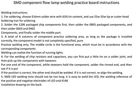 Rotating LED SMD NE555 Soldering Practice Board DIY Kit Fanny Skill Training DIY Kit Electronic PCB Board Module Suit - Image 7