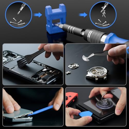 STREBITO Electronics Precision Screwdriver Sets 142-Piece with 120 Bits Magnetic Repair Tool Kit for Phone, MacBook, Computer, Laptop, PC, Tablet, PS4, Game Console - Image 6