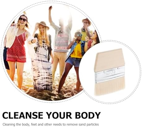 Cabilock Beach Sand Cleaner Brush Soft Bristle Sand Remover Brush for Feet Portable Scrub for Beach Volleyball Vacation and Daily Cleaning 1 X - Image 6