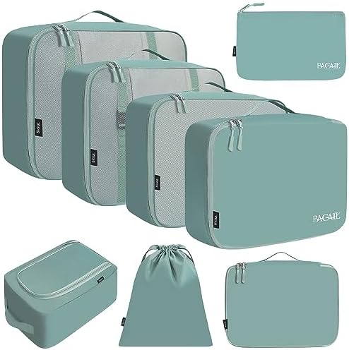 BAGAIL Packing Cubes for Suitcase 8 Set, Lightweight Luggage Packing Organizers Packing Cubes for Travel Accessories