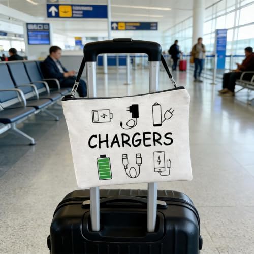 Charger Bag, Travel Charger Cable Storage Bag, Portable Charging Cable Pouch, for Charging Accessories, Cosmetics and Medicine Storage - Image 7