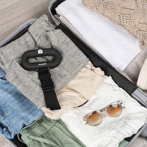Salter Digital Luggage Scale, 40 Kg | Easy-grip handle, clip strap fastening, LCD digital display, compact portable design, battery included, 0.1 g increments - Image 4
