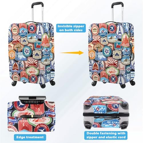 Kaket Suitcase Cover - Elastic Dustproof & Scratchproof Luggage Protector (M(22"-25" Luggage)) - Image 2