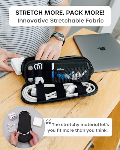Electronics Travel Organizer for Charger & Laptop Accessories | Small Cable Bag Organiser for Tech Gadgets & Travel Essentials | Tech Pouch & Power Bank Case for Camera Accessories (Camo) - Image 5