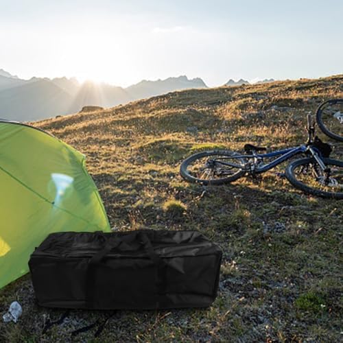 Large Camping Backpack Hiking Rucksack Heavy Duty Holdall Waterproof Gear Carrier Moving Storage Sack for Outdoor Adventure Travel Black(100L 90 * 38 * 30cm) - Image 7