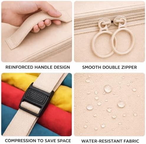 Packing Cubes - 7 PCS Travel Essentials Packing Cubes for Suitcases, Luggage Organiser Bags for Holiday Storage - Image 4