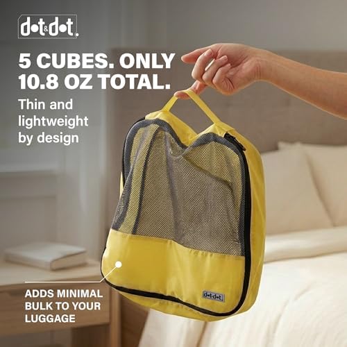 Travel Packing Cubes (Large 5pc - Red/Yellow/Green/Blue/Purple) - Image 5
