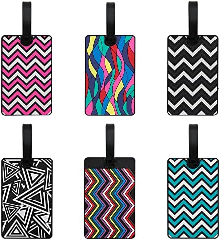 6Pcs Luggage Tag, Luggage Labels Travel Suitcase Luggage Tags Business Card Holder/ Travel ID Bag Tag