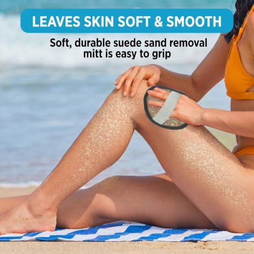 Pink Reusable Sand Wipe Off Mitts with Elastic Band | Portable Beach Sand Removal Pouch, Family Cruise Vacation Travel Essentials for Women, Girls Beach Must Haves - Image 7