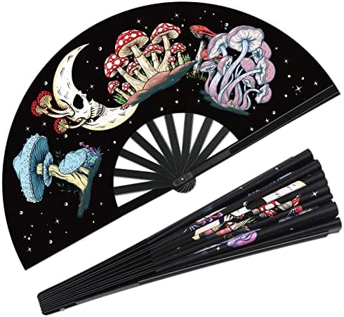 Fans for Line Dancing- Rave Fan - World Game Cup Larger Folding Clack Handheld Fan for Men/Women EDM, Halloween Costumes Shirts Pajamas Sweatshirts for Women,Music Festival [Beach Vacation Essentials]