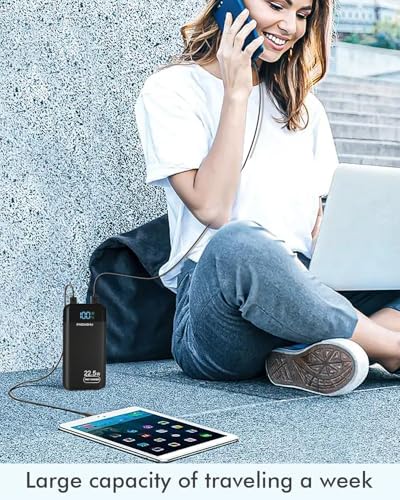 Power Bank 27,000mAh, PD3.0 QC4.0 22.5W Fast Charging PD20W USB C PowerBank Portable Charger With LCD Display 3 Outputs & 2 Inputs for Smartphones Tablets and More - Image 4