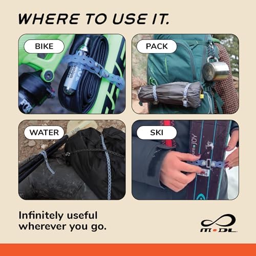 MODL Infinity Tool™ 2.0 Modular Straps (4-Pack) - Flexible Multi-Tool, Gear Strap, Wearable Gadget for Outdoor Adventure, Survival, Camping, Travel, EDC - Image 5