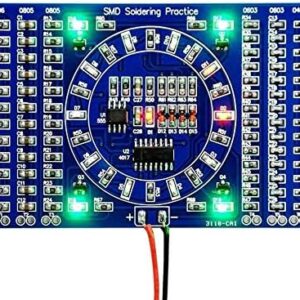 Rotating LED SMD NE555 Soldering Practice Board DIY Kit Fanny Skill Training DIY Kit Electronic PCB Board Module Suit
