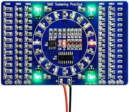 Rotating LED SMD NE555 Soldering Practice Board DIY Kit Fanny Skill Training DIY Kit Electronic PCB Board Module Suit