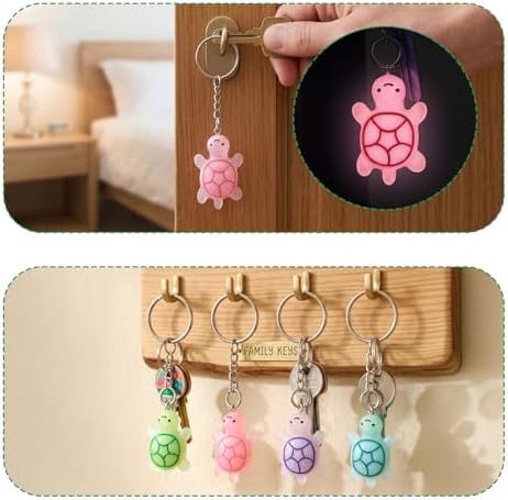 Ymapinc 10Pcs Cute Resin Sea Turtle Keychain Set, Small Keychain Bulk Mini Keychains, Tiny Animal Turtle Keyrings, Beach Travel Backpack Keychains Pack Party Favors Gifts - Image 7