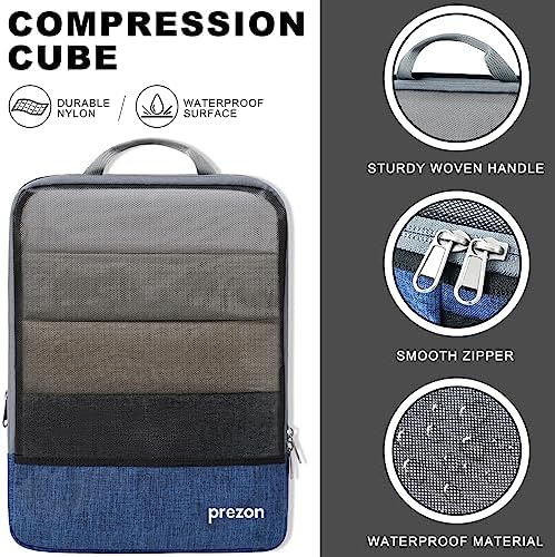 Compression Packing Cubes, Luggage Organiser Set, Extensible Suitcase Organiser, Packing Organisers for Suitcases, Packing Cubes for Travel or Home Storage - Image 3