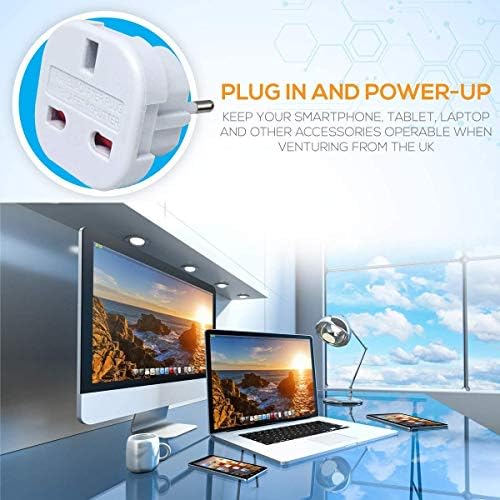 Gadgets Hut UK - 5 x UK to EU Europe European Travel Adapter suitable for France, Germany, Spain, Egypt, China - Refer to Product description for Country list - Image 7