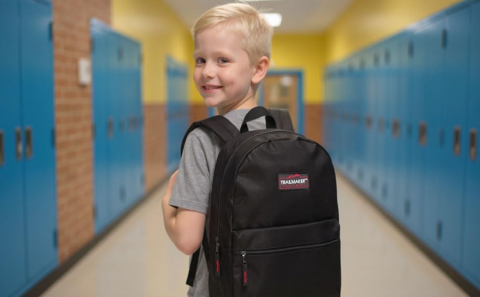 Classic Vintage Backpack for Adults and Kids with Adjustable Padded Shoulder Straps | School Bookbags for Girls, Boys (Black) - Image 9