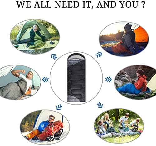 tuphen Sleeping Bag - 3-4 Seasons Camping Sleeping Bags for Adults for Hiking, Backpacking, Cold Weather & Warm Lightweight Travel Gear - Image 7