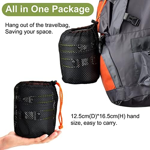 Odoland Camping Cookware Kit, Outdoor Cooking Set Non Stick Pot and Pans Lightweight Backpacking Hiking Utensil Gear for 1 to 2 People Traveling Trekking and Camping - Image 8