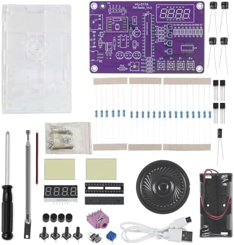 FM Radio Kit Soldering Practice Kits, DIY Electronic Project Kit FM 87-108MHz with 2 Power Modes EK1989, Soldering Learning and Teaching for Beginners, Adults, Kids - Image 3