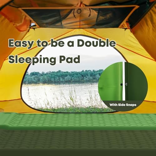 Camping Air Bed 12-15CM Extra Thick, Reinforced Support Structure with Built-in Foot Pump and Pillow Portable Camping Sleeping Mat Air Mattress for Tent Backpacking Hiking Travel - Image 7