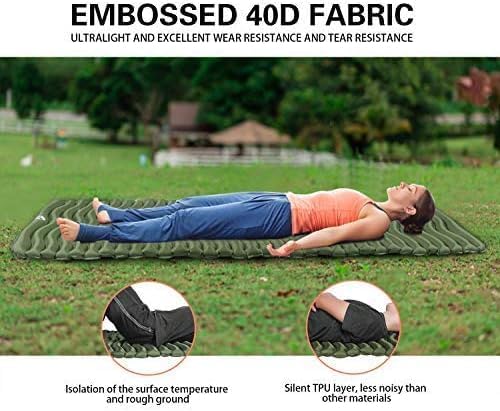 Unigear Ultralight Inflatable Sleeping Pad, Compact Air Camping Mat,Lightweight Camping Mattress for Backpacking, Hiking and Traveling - Image 7
