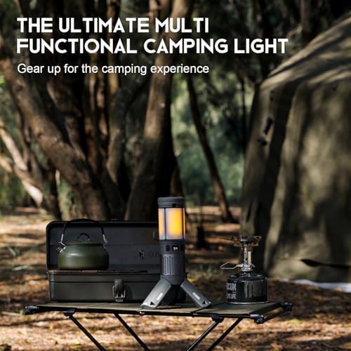 Telescopic Folding Camping Lantern with 12000mAh Battery, IPX5 Waterproof LED Light, Magnetic Base, Rechargeable Flashlight for Outdoor Adventure, Hiking, Emergency and Camping - Image 6