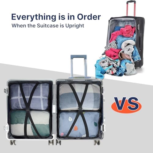 Large Packing Cubes, 5 PCS Travel Essentials include 4 Same Size Packing Cubes for Suitcases and 1 PCS 20L Ryanair Cabin Bag 40x20x25 - Image 6