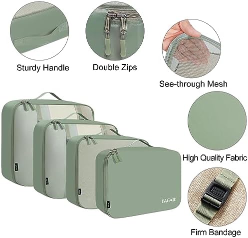 BAGAIL Packing Cubes for Suitcase 8 Set, Lightweight Luggage Packing Organizers Packing Cubes for Travel Accessories - Image 4