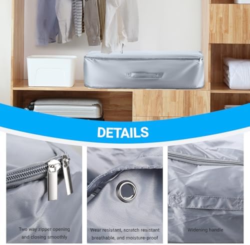 2 Pcs Large Compression Packing Cubes, Bedding Storage Bags, Space Saver Duvet Storage Bags, Ultra Space Saving Self Compression Organizer for Clothes Blanket Duvet Down Jackets(54 x 42 x 30 cm) - Image 4