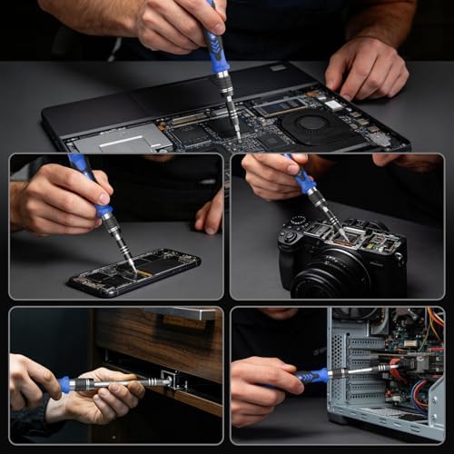 STREBITO Electronics Precision Screwdriver Sets 142-Piece with 120 Bits Magnetic Repair Tool Kit for Phone, MacBook, Computer, Laptop, PC, Tablet, PS4, Game Console - Image 5