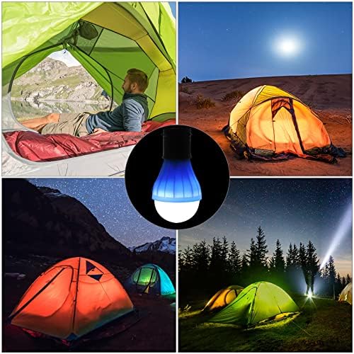 5 Pcs Camping Lights LED Tent Lights with Carabiner Clips Outdoor Mini Camping Lantern Portable LED Tent Lantern Lamp 3 Lighting Modes Hanging Light Waterproof Emergency Camping SOS Signal Light - Image 5