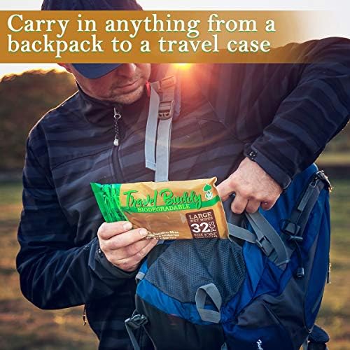 Ace Travel Buddy Large Body Wet Wipes - No Rinse Bath Or Shower Bamboo Wipe - Gym, Travel, Camping, Backpacking, Hiking, Pets, Festival Essentials/Accessories, 32 Wipes(8"X12"/20X30CM) - Image 4