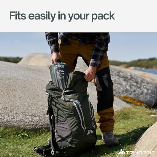 Trinordic Thick Inflatable Camping Mat – 12cm Extra Thick & Wide w. Foot Pump & Pillow - Lightweight Camping Bed for Outdoor Hiking & Bikepacking - Image 4