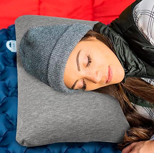 alkamto Travel Pillow - Ergonomic Neck Support Memory Foam with Temperature-Regulating Pillowcase - Includes Extra Cotton Cover and Carry Bag (15,7 x 10,6 x 3,9 In - White + Extra Cover) - Image 2
