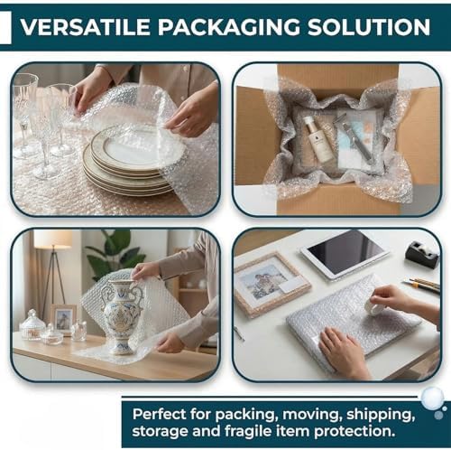 Inkspire Bubble Wrap Roll 300mm x 10m – Lightweight & Durable Air Bubbles Protective Packaging Essential for Moving House, Parcel Shipping, Storage Boxes & Fragile Item Packing - Image 6