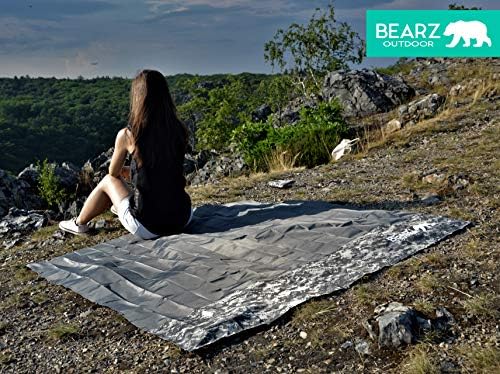 Travel Blanket - Pocket Sized Beach Blanket Camping Blanket, Waterproof Picnic Blanket, Sandproof Beach Mat - Camping Gadgets & Festival Hiking Accessories - Image 3