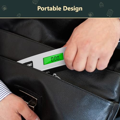 Brencco Electronic Luggage Scales, Portable Scales Max 50 kg/110 Lb, Suitcase Scales with Backlit LCD Screen with Tare Function for Travel Accessories - Image 6