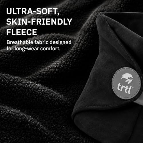trtl Pillow - Scientifically Proven Super Soft Neck Support Travel Pillow - Machine Washable - Black - Image 7