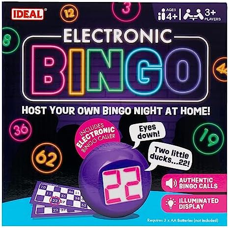 Ideal | Electronic Bingo: Host your own Bingo night at home! | Family Games | 3+ Players | Ages 8+ - Image 6