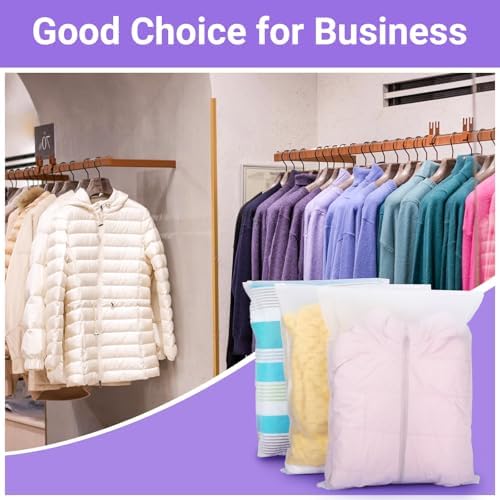 Zip Lock Bags for Clothes, 25Pcs 40 * 50cm Large Forsted Plastic Bags, Travel Organiser Bag, Packing Bags for Suitcases, Storage Bags for House Organize, Moving House (With Vent Holes) - Image 7