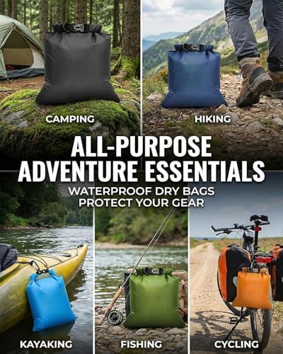 Victoper Waterproof Dry Bag Set 6 Pcs, Large Capacity Ripstop Dry Bag Waterproof in 8L 5L 3.5L 3L 2.5L 1.5L Organizer Storage Bags for Outdoor Hiking Camping Fishing Cycling (Multicolor) (Dry Bag-11) - Image 6